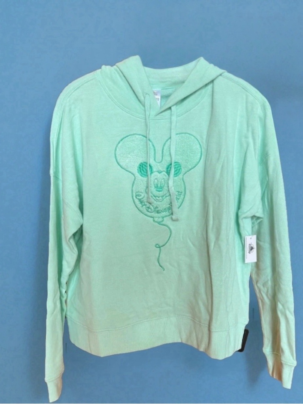 Disney Parks Mint Green Mickey Balloon Hoodie